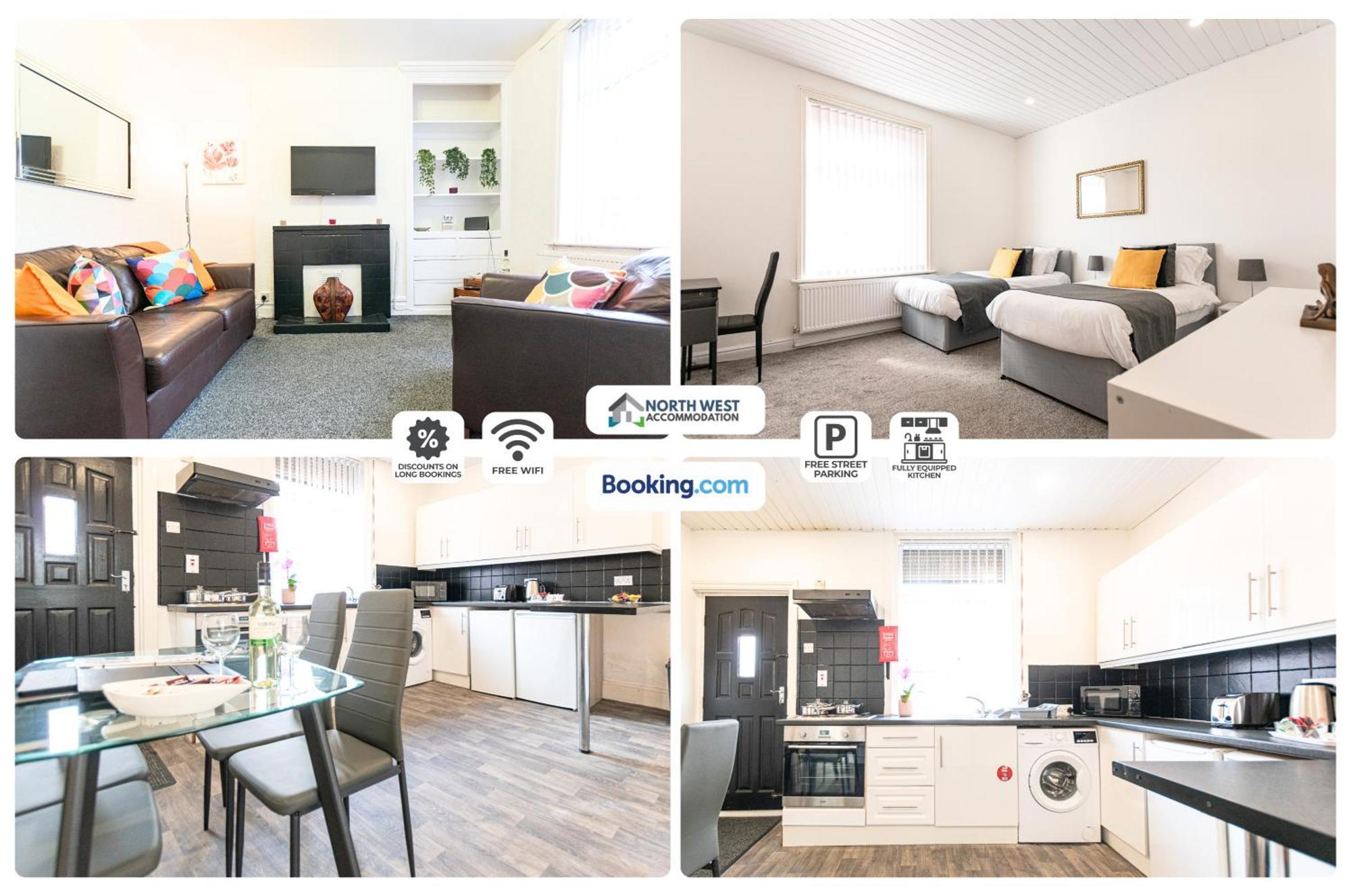 Manchester Work Stays 2Br Home With Parking & Wifi Exterior photo